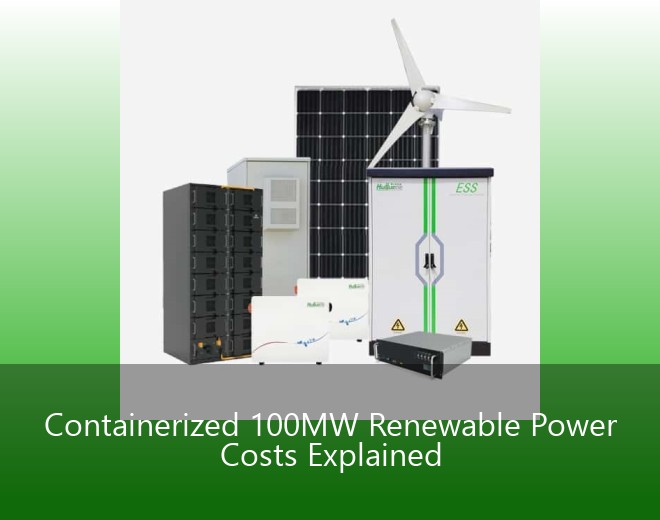 Containerized 100MW Renewable Power Costs Explained